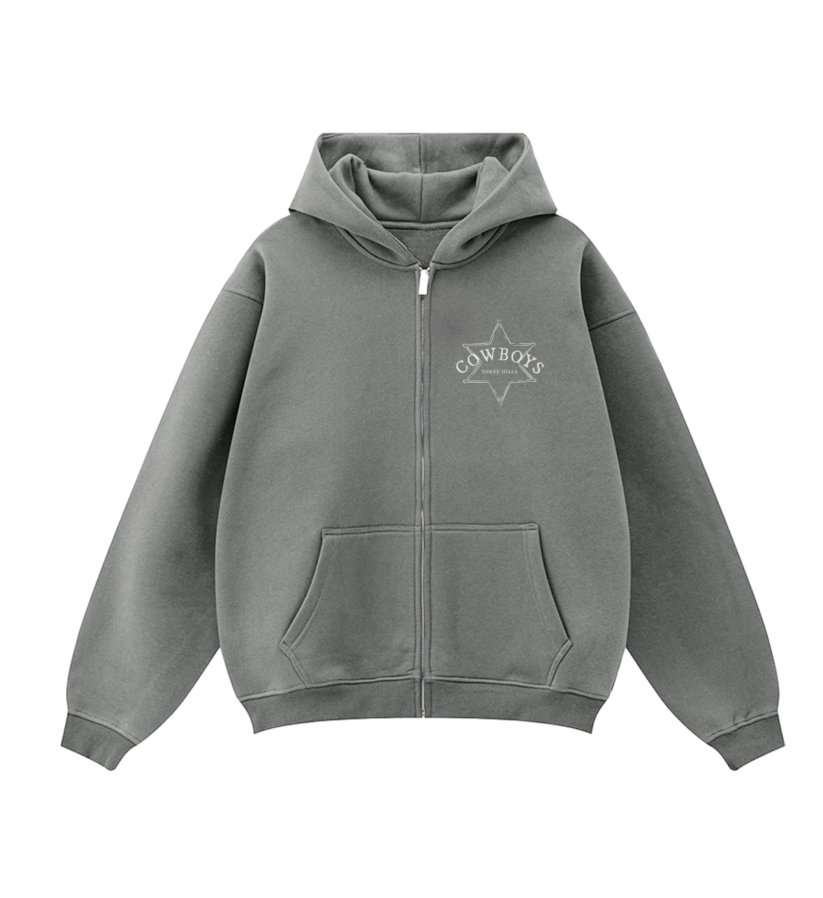 Sheriff Zipper Washed Grey