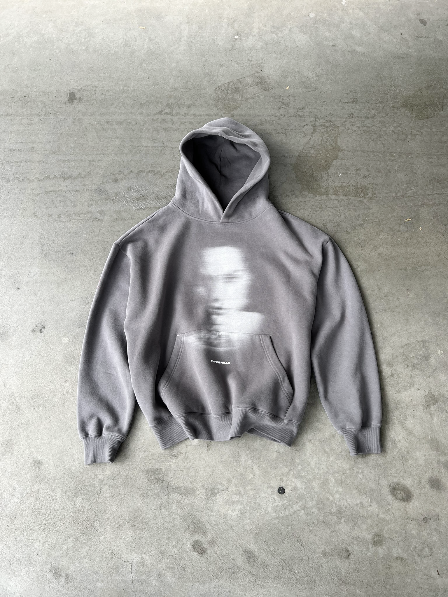 Faded Hoodie Washed Grey